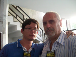 Membro ativo da AMPUP; Rafael Barros (esquerda) e o pesquisador Carlos Ferguson