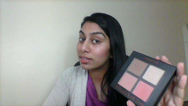 Blush together with Glow Quad from collection has highlighting together with contouring shades  First look: Collection Blush together with Glow Quad video review       