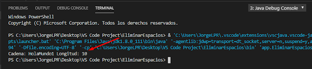 Ejecución por consola del proyecto JAVA