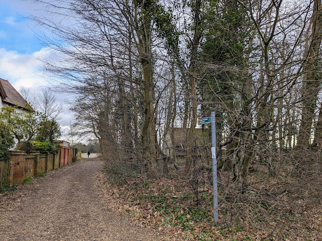 Turn left on Ayot St Peter Footpath 22