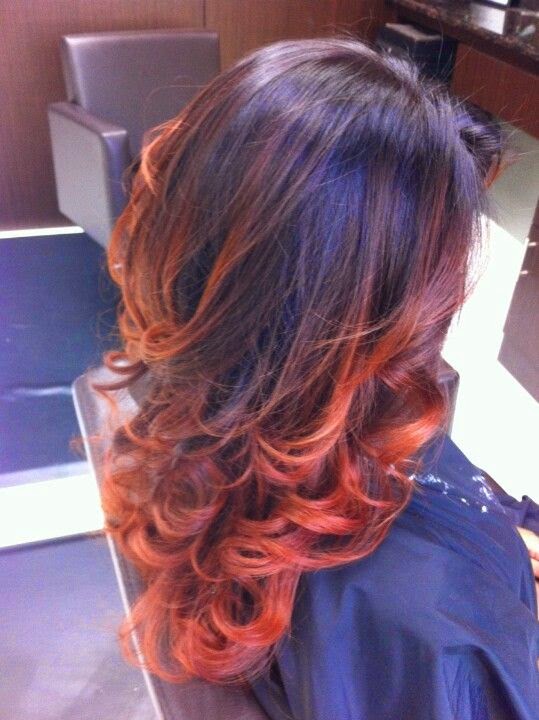 Red to Brown Ombre