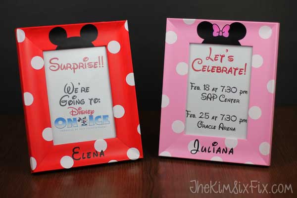 Personalized disney frames