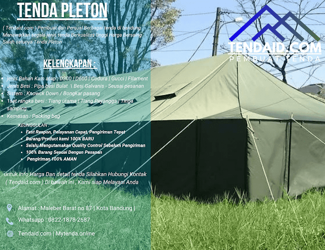 Jual tenda , Tenda pleton , Tenda barrak , tenda tni , tenda militer, tenda komando , tenda regu , tenda pramuka ,