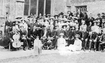 A Cromer music society about 1910: Jack 3rd left on back row