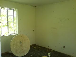 Interior of a unit in The Devil's Elbow Motel.  Oddly, I do not recall seeing any toilet or shower facilities in this unit.  A far cry from the refuge that a traveler of Route 66 would have found during the motels heyday.  Picture by Snoop.