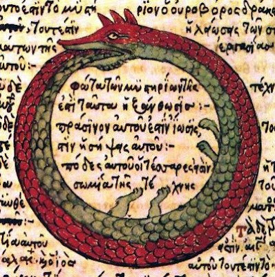 The Ouroboros is an ancient symbol depicting a serpent or dragon swallowing 