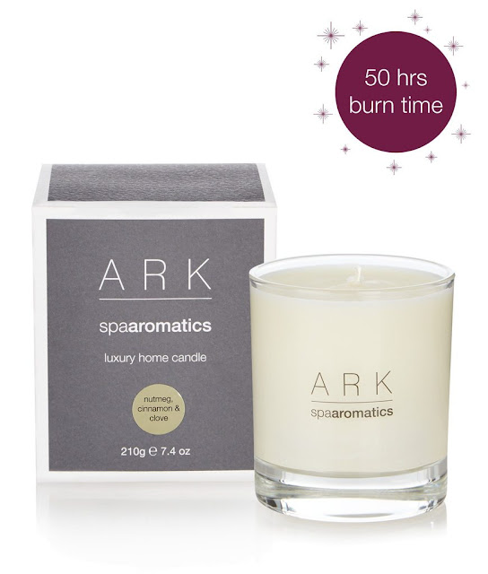 ark skincare nutmeg, cinnamon and clove luxury home candle