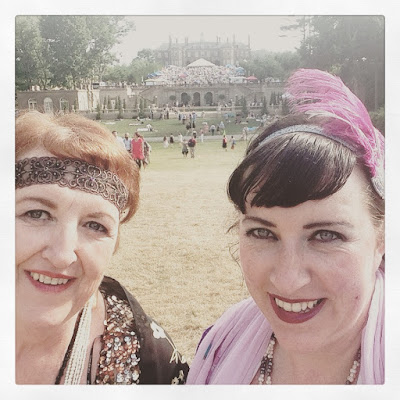 Bridget Eileen and mum at the Roaring Twenties Lawn Party at Castle Hill on the Crane Estate in Ipswich