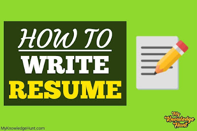 How to Write A Resume The Best Way | Sftep-by-Step Beginners Guide