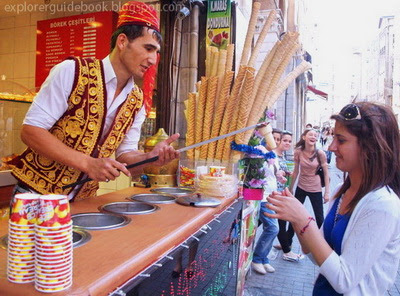 Makanan Turki Istambul es krim turki