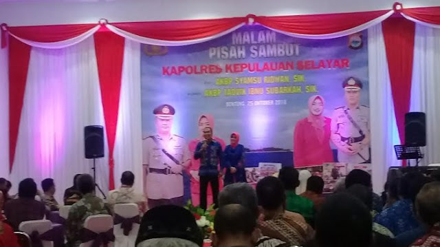 Pisah Sambut Kapolres Kep. Selayar, Dari Akbp. Syamsu Ridwan Ke Akbp.Taovik Subarkah