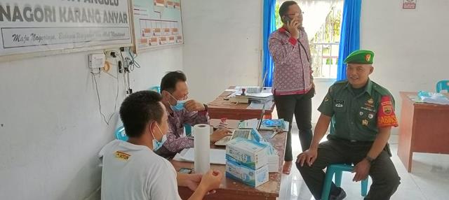 Kompak Tiga Pilar Laksanakan Komsos Bersama Personel Koramil 08/Bgn Kodim 0207/Simalungun
