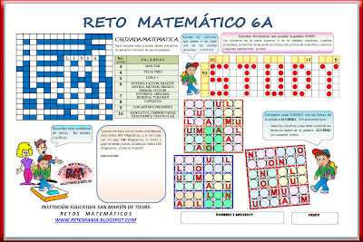 retos matematicos, problemas de ingenio, problemas de ingenio matemático, matemática divertida, Sudoku, Cruzadadas, Cruzapalabras