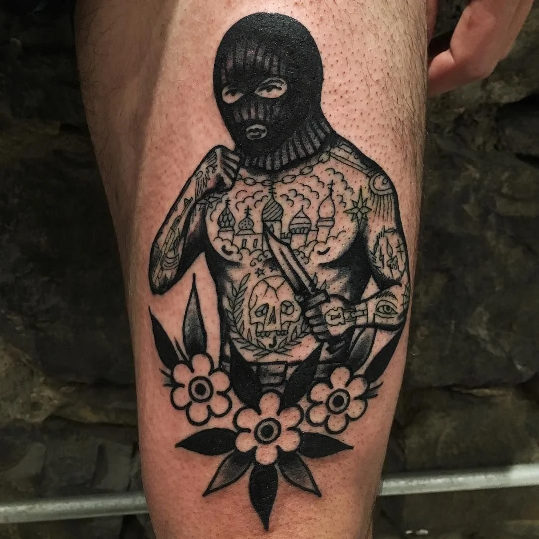 Tatuaje de verdugo mafioso