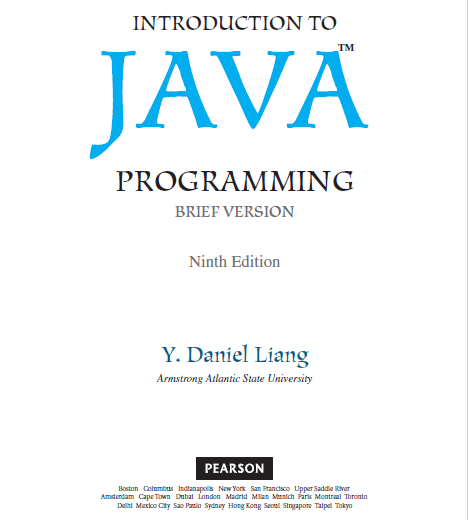 Download Introduction to Java Programming, Brief Version, Ninth Edition with manual Solution PDF
