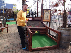 The lucky last hole at Treasure Island Adventure Golf in Southsea