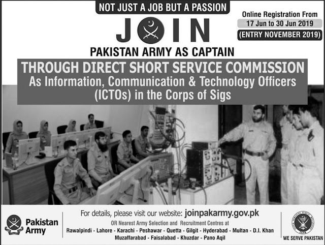 Pakistan Army Jobs For Captain Jobs 2019 (160 Posts)