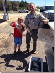 Alex, Jason, crappie catch