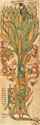 Hearthside Blog, "Yggdrasil" from the 17th century Icelandic manuscript AM 738 4to.