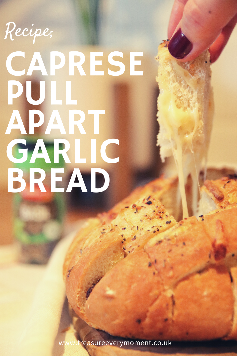 RECIPE: Caprese Pull Apart Garlic Bread