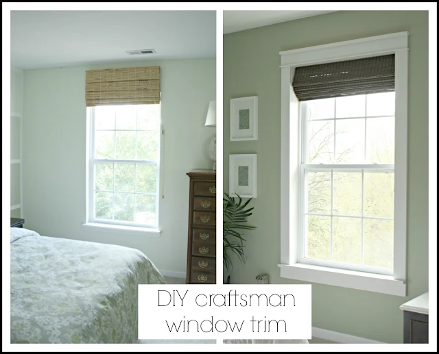 DIY farmhouse window trim