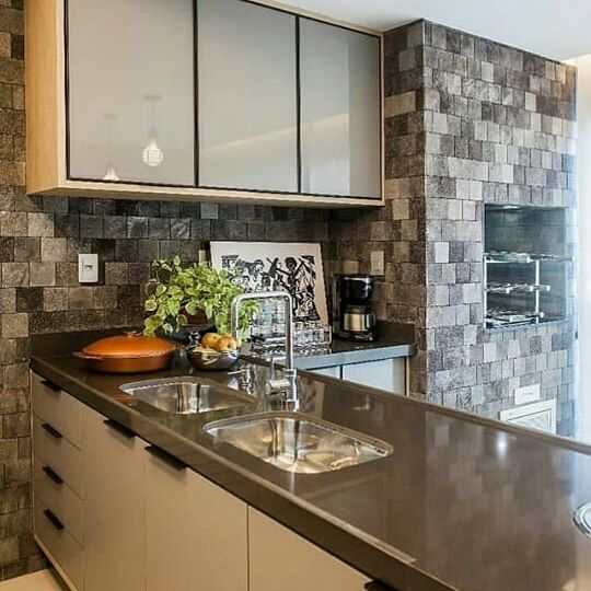 Gambar Desain Dapur Memanjang Minimalis