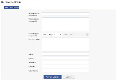 Create facebook group