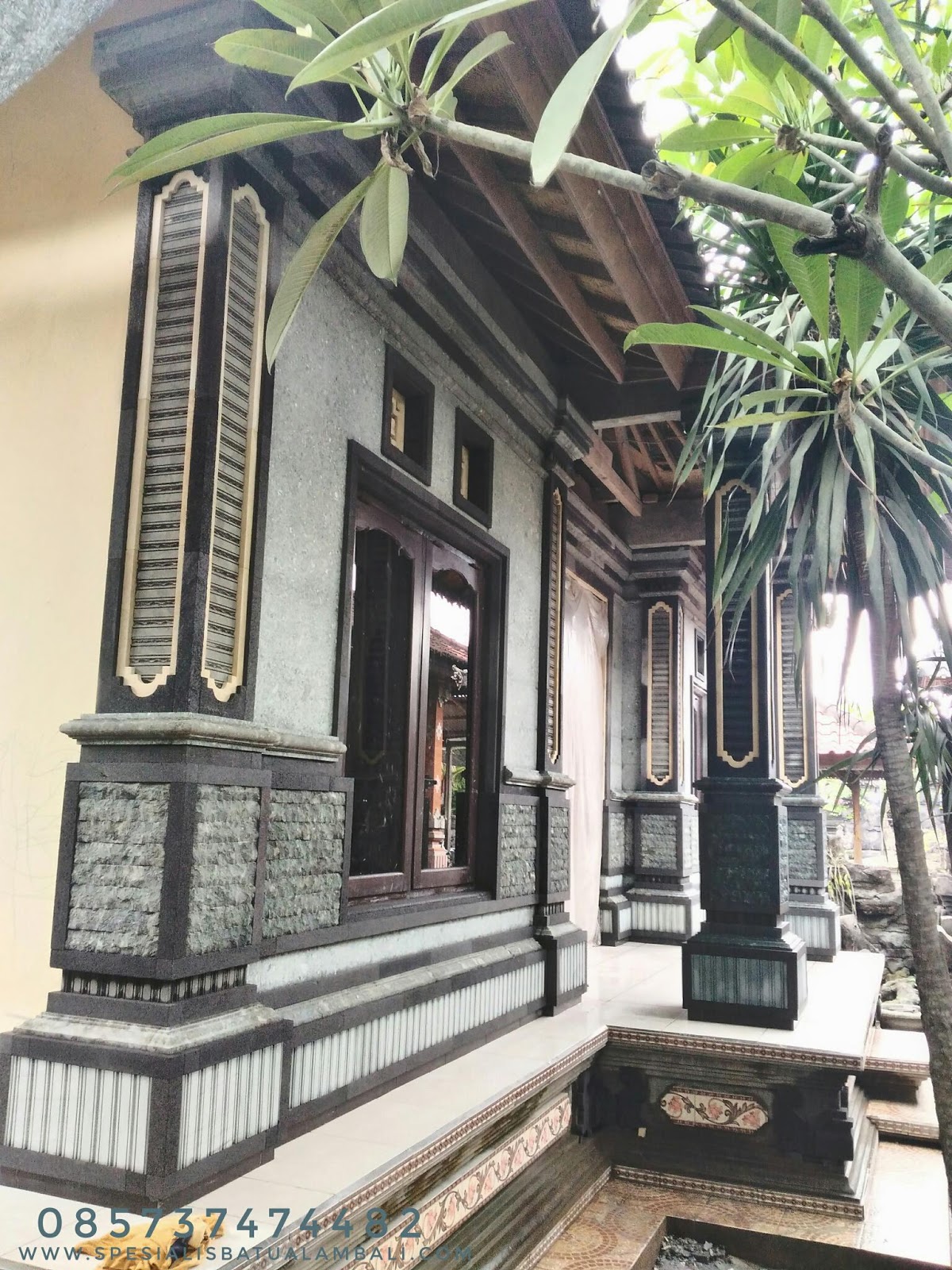 Tempelan minimalis  bahan batu bali  star Spesialis Batu Alam Bali 