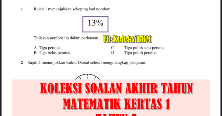 Koleksi Bahan Bantu Belajar (BBM): KOLEKSI SOALAN AKHIR 