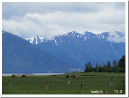 View from our spot at SeaView Park, Hope, AK