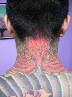 Neck Japanese Tattoo 