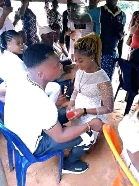 Moments a young man was forced to marry a girl he impregnated -(photos)