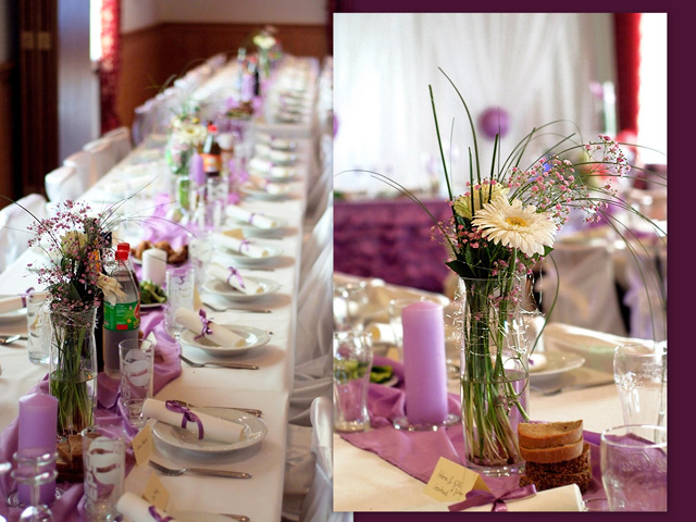 wedding decoration purple