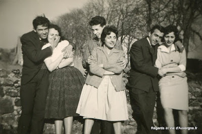 photo vintage, dimanche à la campagne en famille