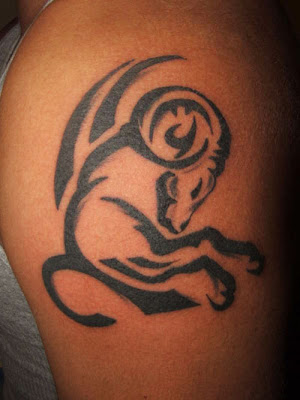Aries tribal tattoo