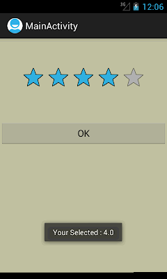 Android RatingBar