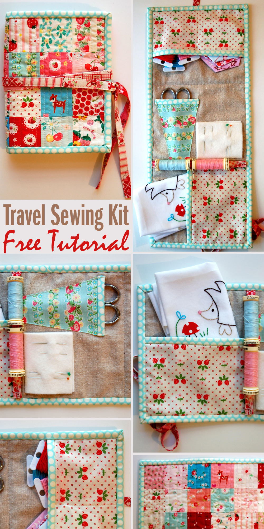 How To Make A Travel Sewing Kit  Travel sewing kit, Travel sewing, Sewing  kit tutorial