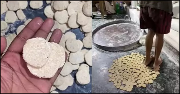 11 Foto pembuatan kue kering khas India ini disebut jorok, langsung diinjak pakai kaki telanjang