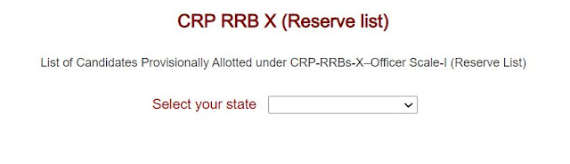 IBPS CRP RRB -X