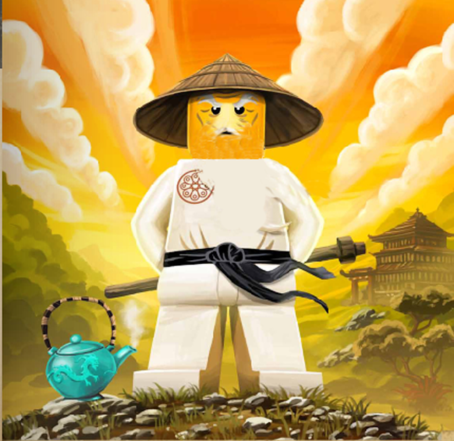 Ninjago Party: Pin the Beard to Sensei Wu.