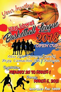 Basketball Open league poster