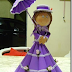 fofuchas fieltro con vestido largo con moldes