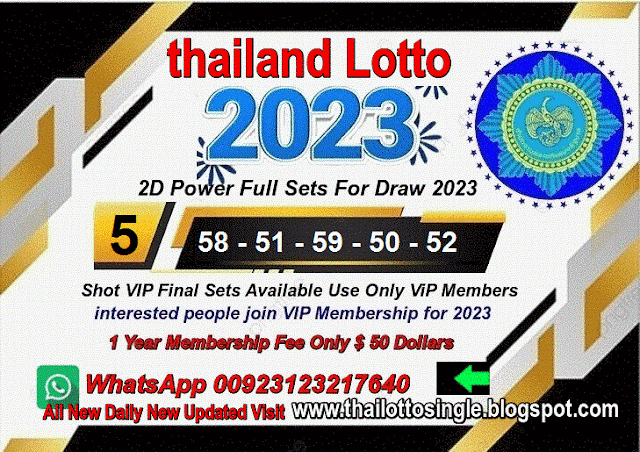 Thai Lotto 2D Lucky Numbers For 2023/Single Digit 5