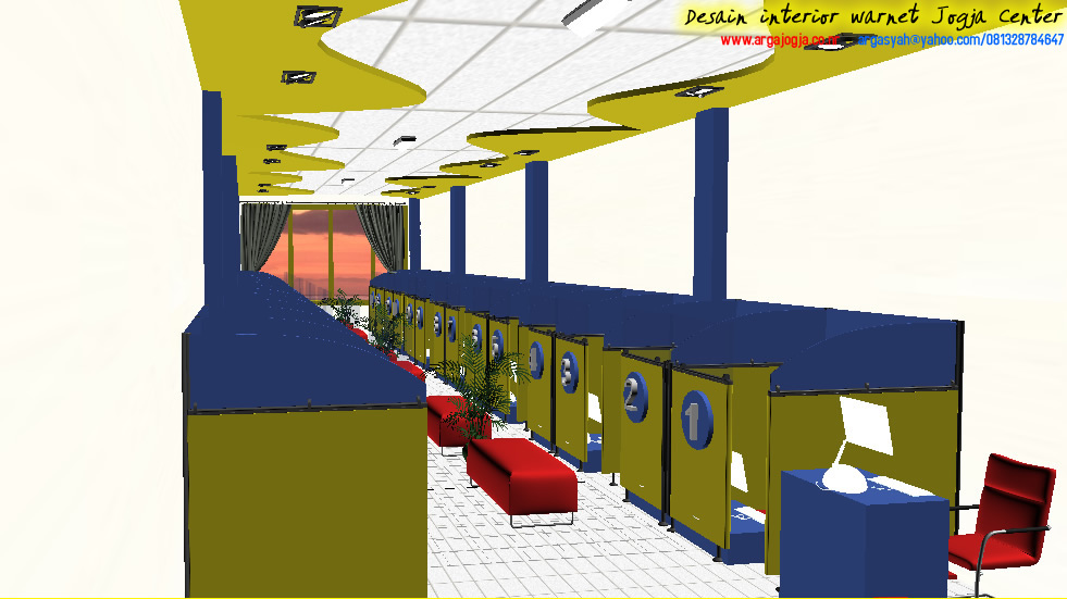  Desain Interior Warnet Jogja Center 