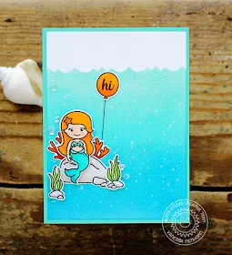 Sunny Studio Stamps: Magical Mermaids Underwater Mermaid Scene Card by Vanessa Menhorn