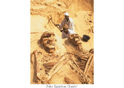 Photoshopped Egyptian Giants Skeletons