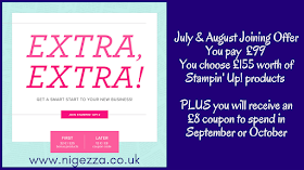 Nigezza Creates, Stampin' Up! Joining offer