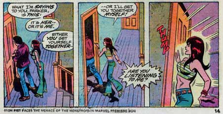 Amazing Spider-Man #148, Mary Jane Watson and Peter Parker argue