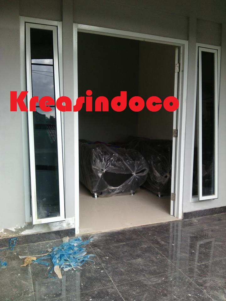 Kusen Jendela  dan Pintu Aluminium  Pemasangan di Mutiara Depok 