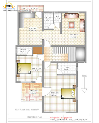 1800 House Plans on House Plan And Elevation First Floor Plan   215 Sq M  2310 Sq  Ft